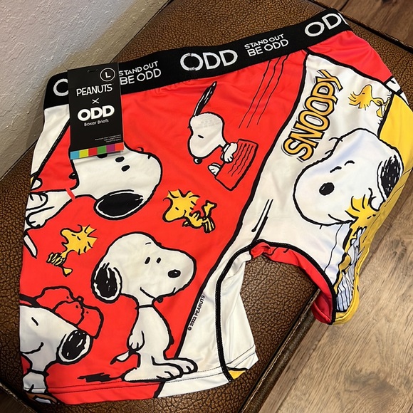 Odd Boxer Briefs Charlie Brown’s Snoopy Premium Men’s Lightweight Underwear! - Picture 4 of 6